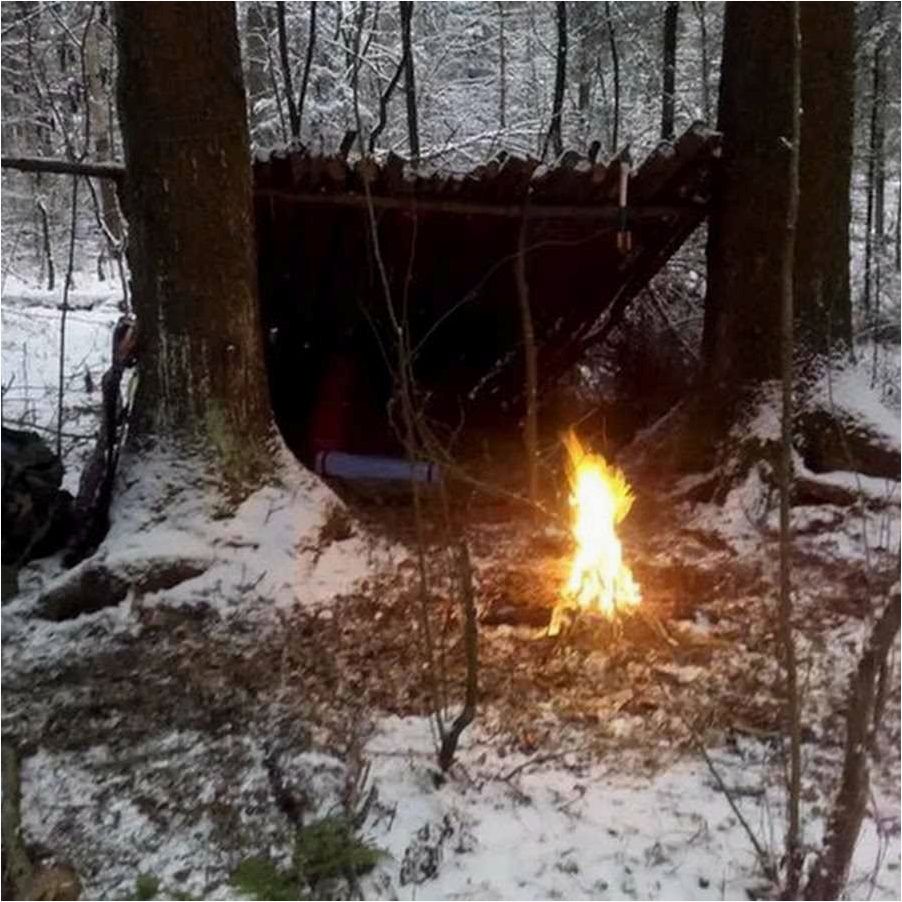 Комфортный зимний ночлег на природе без палатки